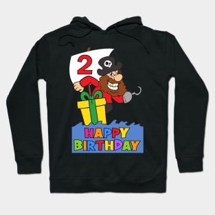 2nd Birthday Party 2 Year Old 2 Years Hoodie